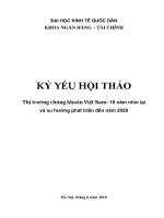 Tài liệu tìm hiểu lịch sử thị trường chứng khoán Việt Nam