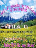 Bài 14. Địa hình bề mặt trái đất