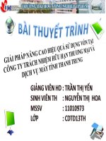 bài số 2 bài thuyêt trình nguyễn thị hoa giải pháp nâng cao hiệu quả sử dụng vốn tại công ty trách nhiệm hữu hạn thương mại và dịch vụ máy tính thanh trung