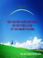 Bài 33: Việt Nam đi lên CNXH từ 1986 đén nay