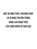 TRUYEN THONG NANG CAO NHAN THUC CONG DONG VE GD
