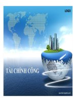 bài giảng tài chính tiền tệ chương 6 tài chính công – tiền tệ - đh hoa sen