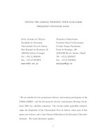 de matos and fernandes-testing the markov property with ultra-high frequency financial data