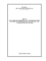 Đề án giảm nghèo bền vững cho đồng bào dân tộc thiểu số