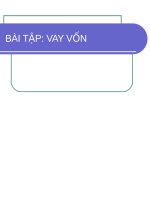 Bài tập vay cốn có lời giải