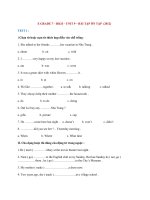 UNIT 9 - HKII- E GRADE 7 - BÀI TẬP ÔN TẬP ( 2011-2012)