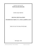 phương pháp halpern tìm điểm bất động của ánh xạ không giãn