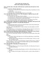 Đề cương ôn tập HK 1 Công nghệ 8