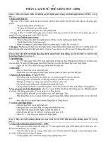 đề cương ôn tập tốt nghiệp môn lịch sử tham khảo