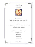 phân tích thiết kế hệ thống thông tin quản lý tiền gửi tiết kiệm của ngân hàng tmcp á châu (acb) – thanh xuân