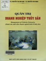 Quản trị doanh nghiệp thủy sản dành cho sinh viên chuyên ngành kinh tế thủy sản