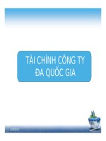 bài giảng tài chính công ty đa quốc gia chương 3 tài chính công ty da quốc gia