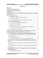 giải pháp nhằm hạn chế rủi ro tín dụng tại chi nhánh ngân hàng ngoại thương hải dương