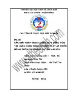 các giải pháp tăng cường huy động vốn tại ngân hàng nông nghiệp và phát triển nông thôn chi nhánh huyện mai sơn