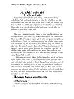 SKKN Tiếng Anh 6  Nâng cao chất lượng đại trà môn Tiếng Anh lớp 6