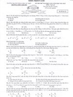 Đề thi thử ĐH Vật Lý 2011-2012_Trường THPT Chuyên ĐHKHTN Hà Nội