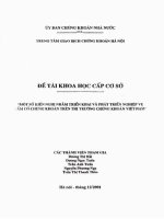 một số kiến nghị nhằm trỉên khai và phát triển nghiệp vụ cầm cố chứng khoán trên thị trường chứng khoán việt nam