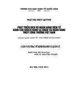 phát triển dịch vụ ngân hàng điện tử dành cho khách hàng cá nhân tại ngân hàng tmcp công thương việt nam