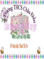 Bài 13 - Tiết 14: ĐỜI SỐNG VẬT CHẤT VÀ TINH THẦN CỦA  CƯ DÂN VĂN LANG