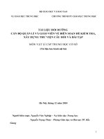 Ma trận đề Vật lý