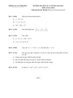Đề kiểm tra Toán  8 HKI năm học 2011-2012
