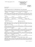 Đề thi thử Chuyên Hạ Long, Quảng Ninh  (lần 1)