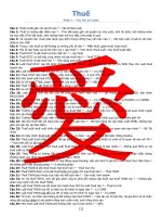 Các câu hỏi ôn tập về thuế