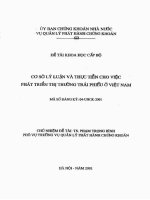 cơ sở lý luận và thực tiễn cho việc phát triển thị trường trái phiếu ở việt nam