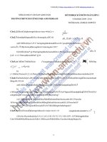 đề ôn tập hk 1 toán 11 hay