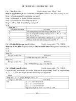 Đề kiểm tra chọn đội tuyển Tin huyện Quốc Oai năm học 2011-2012 lần thứ nhất