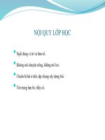 Bài 5 Thao tác với bảng tình