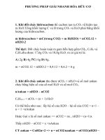 phương pháp giải nhanh hóa hữu cơ 11