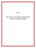 Giáo trình kế toán các khoản phải thu trong doanh nghiệp