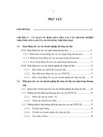 thực trạng hiệu quả cho vay các doanh nghiệp thi công xây lắp tại ngân hàng tmcp đt&pt việt nam – chi nhánh sở giao dịch 1