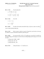 Đề kiểm tra Toán 7 HKI năm học 2011-2012