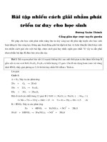 Giải bài tập theo nhiều cách