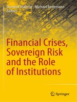 maltritz & berlemann (eds.) - financial crises, sovereign risk and the role of institutions (2013)
