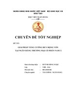 tăng cường huy động vốn tại ngân hàng thương mại cổ phần nam á