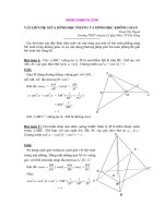 Liên hệ giữa HH phẳng và HH không gian