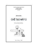 Bài giảng Chế tạo máy 2