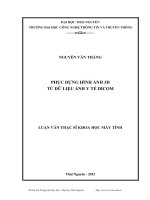 phục dựng hình ảnh 3d từ dữ liệu ảnh y tế dicom