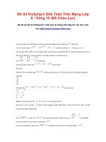 VIOLYMPIC TOÁN 8 - vòng 15 TRỌN BỘ