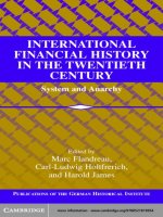 flandreau - international financial history in the twentieth century; system and anarchy (2003)