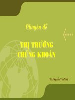 chuyên đề thị trường chứng khoán- ths. nguyễn văn nhật