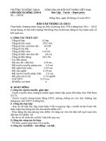 BAO CAO THANG 12/2011- TH ĐỒNG TÂM B