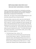 Công đoàn - Chào mừng ngày nhà giáo Việt Nam 20-11