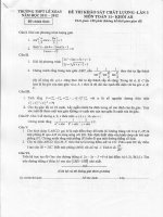 Sat hạch lan 3- Toan 11-A_B Le Xoay 2012