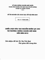 chiến lược đào tạo nguồn nhân lực cho thị trường chứng khoán việt nam đến năm 2010