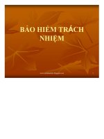 Bài giảng bảo hiểm trách nhiệm