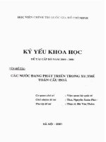 các nước đang phát triển trong xu thế toàn cầu hóa